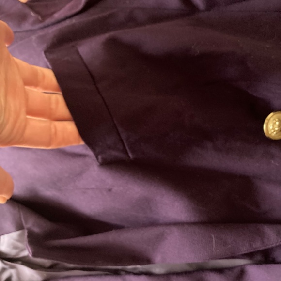 Vintage Talbots Purple Wool Pantsuit Size 12 Pants & Blazer/Jacket set - Picture 13 of 16